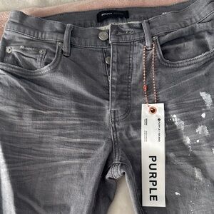 Purple Brand Men's Gray Skinny Jeans